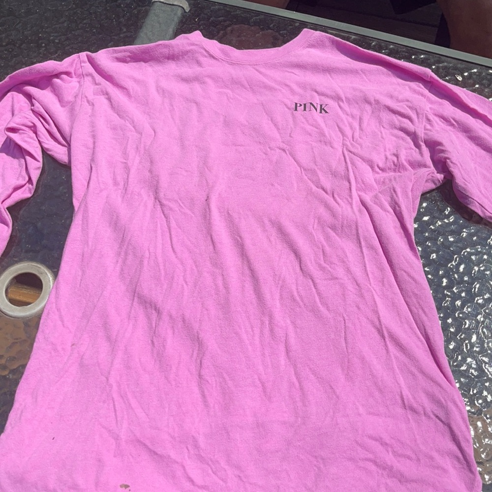 size small PINK long sleeve shirt barely worn